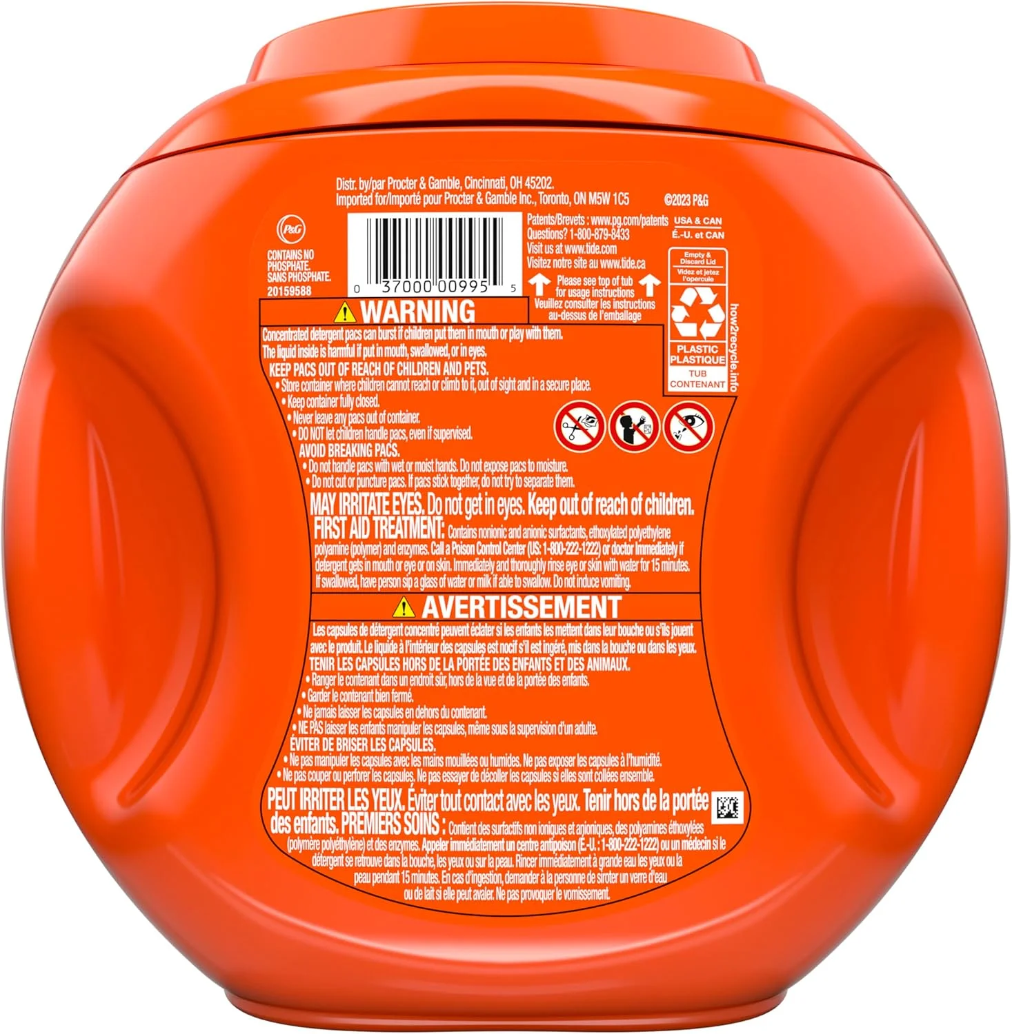 قرص ماشین لباسشویی Tide PODS، رایحه اصلی، سازگار با HE، 42 عدد، تمیز کننده قدرتمند 3 در 1 در یک مرحله، مواد شوینده لباسشویی Tide PODS