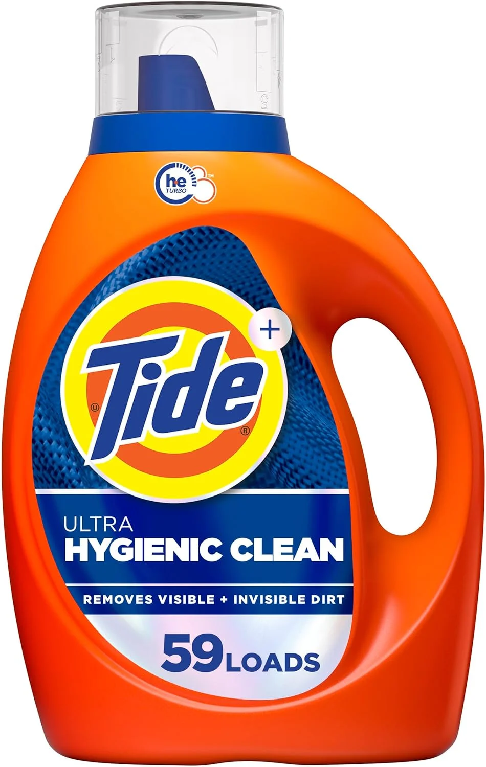 مایع لباسشویی تاید Hygienic Clean Heavy 10X Duty، رایحه اصلی، سازگار با HE، 59 بار شستشو، 2.48 لیتر