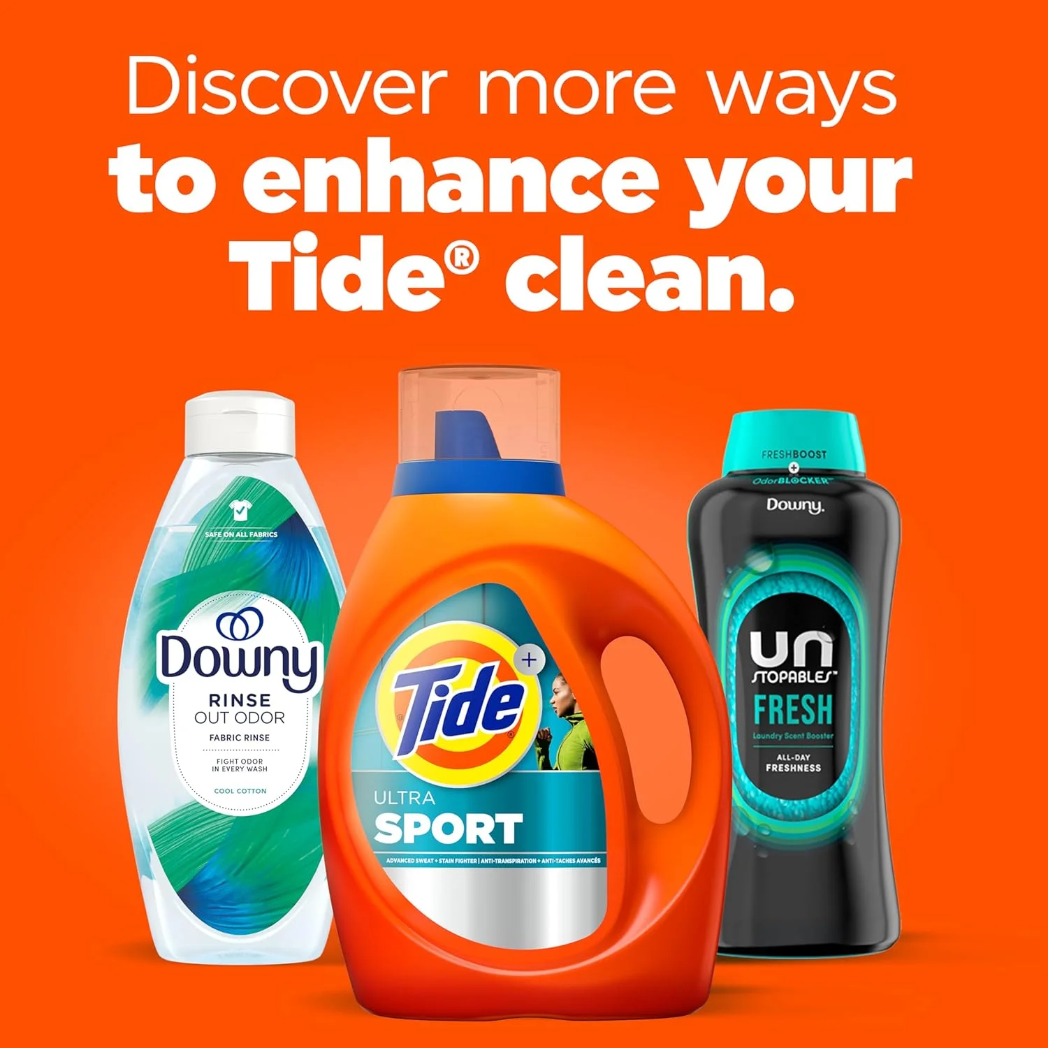 مایع لباسشویی ورزشی Tide Sport، از بین برنده بوی بد، 2.48 لیتر