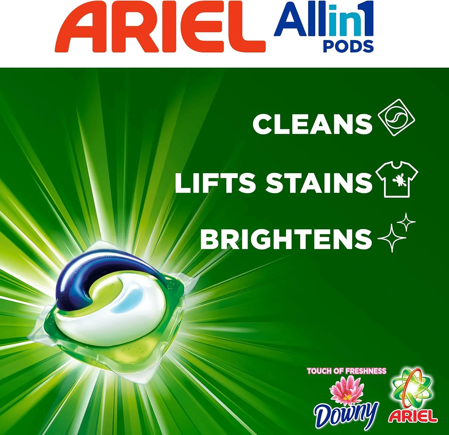 کپسول های ماشین لباسشویی آریل All in 1 PODS با رایحه اصلی، 15 عددی