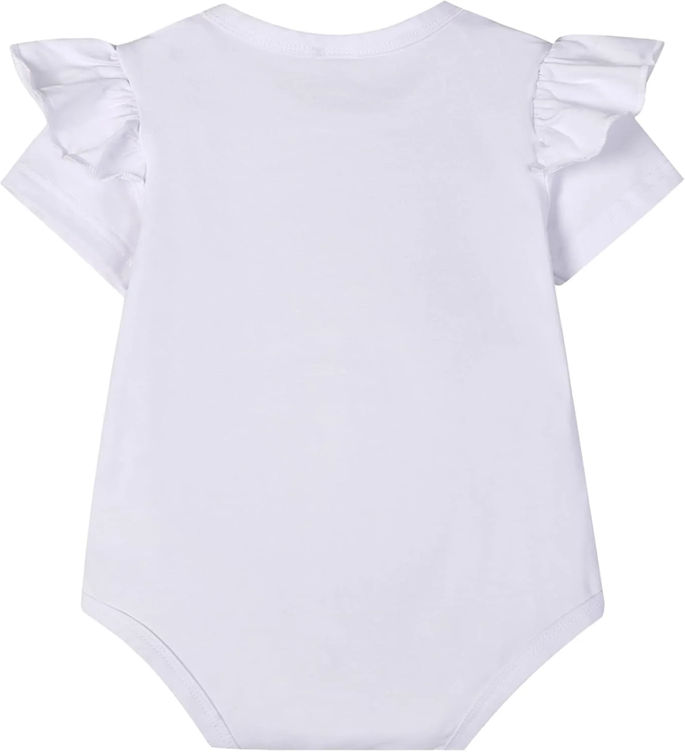 لباس بادی دخترانه Wosixima "اولین تولدم مبارک"، لباس نوزادی برای جشن تولد یک سالگی، آستین کوتاه