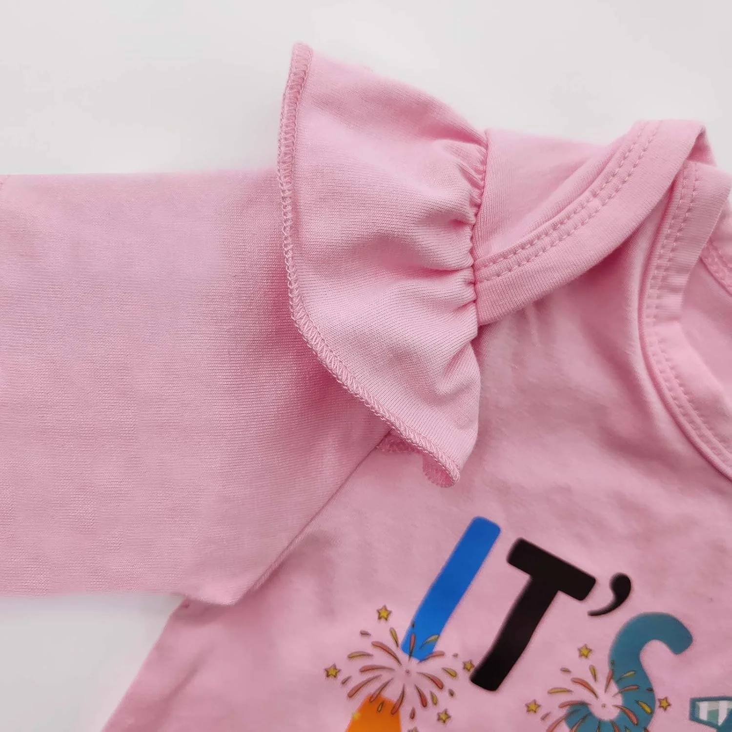 لباس بادی دخترانه Xuomuen برای جشن تولد یک سالگی، تاپ و پیراهن مهمانی تولد یک سالگی نوزاد، هدیه چین دار