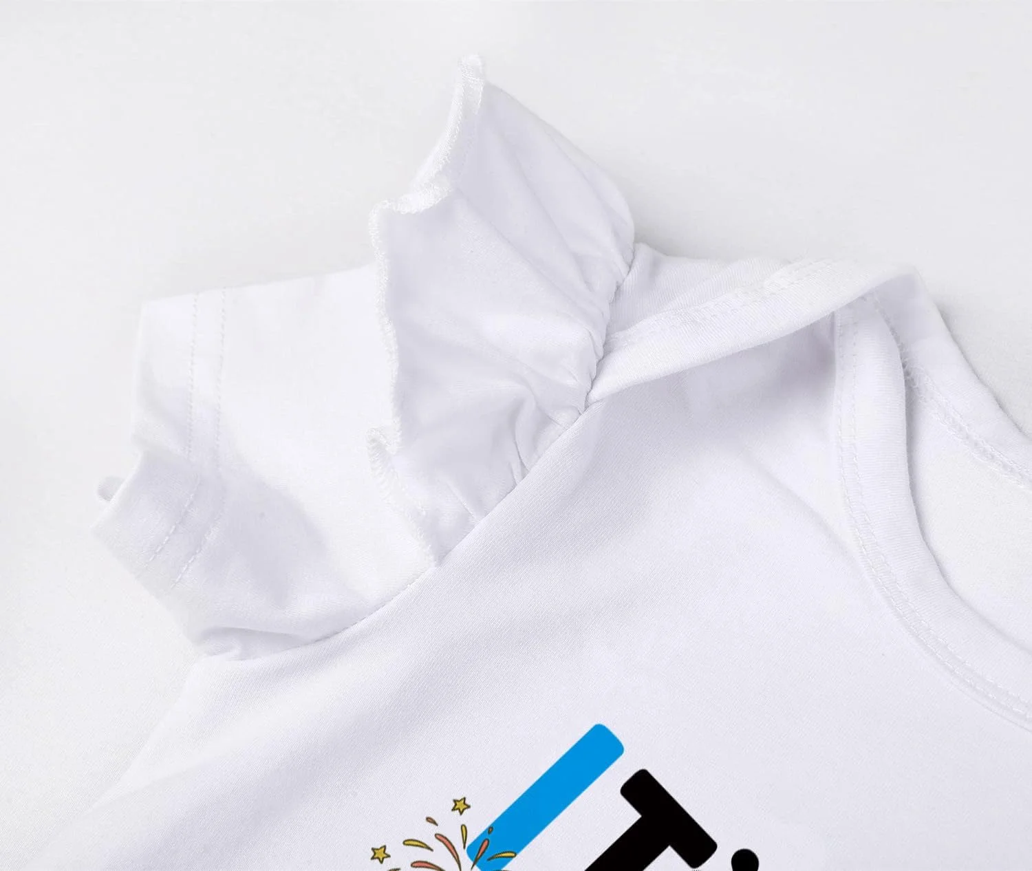 لباس بادی دخترانه Wosixima "اولین تولدم مبارک"، لباس نوزادی برای جشن تولد یک سالگی، آستین کوتاه