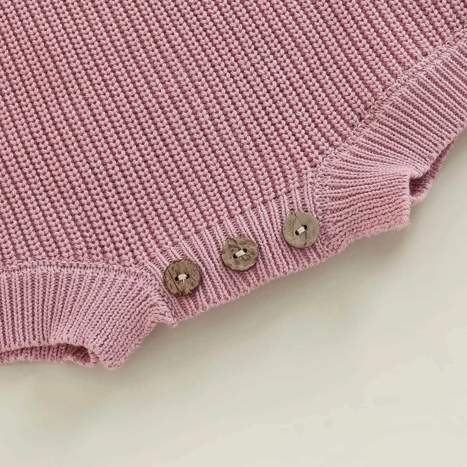 سرهمی بافتنی نوزادی ZAXARRA، آستین بلند، یقه گرد، رنگ ثابت، مناسب برای پسران و دختران سرهمی بافتنی نوزادی ZAXARRA، آستین بلند، یقه گرد، رنگ ثابت، مناسب برای پسران و دختران