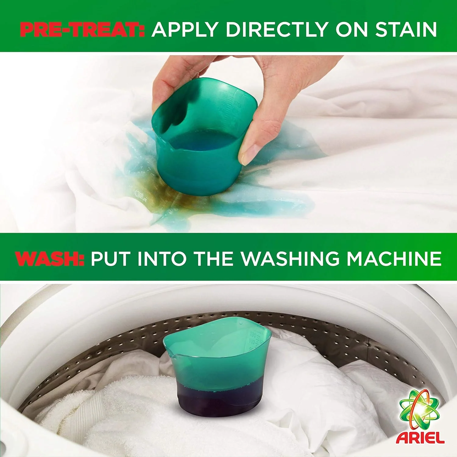 مایع لباسشویی آریل HDL مدل Clean Fresh حجم 1.8 لیتر