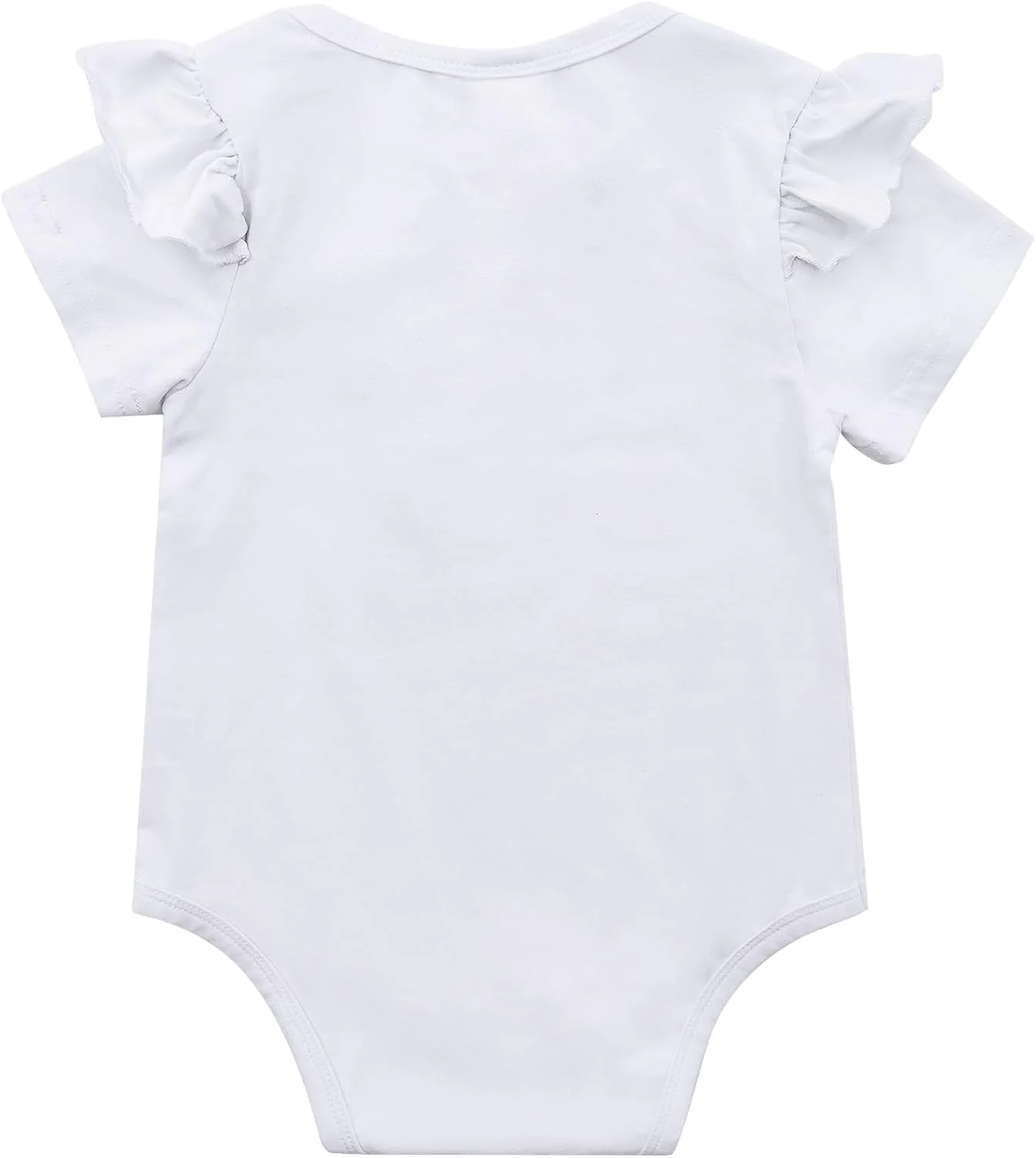 لباس بادی دخترانه Xuomuen برای جشن تولد 1 سالگی، تاپ و شورت مهمانی تولد یک سالگی نوزاد، هدیه چین دار