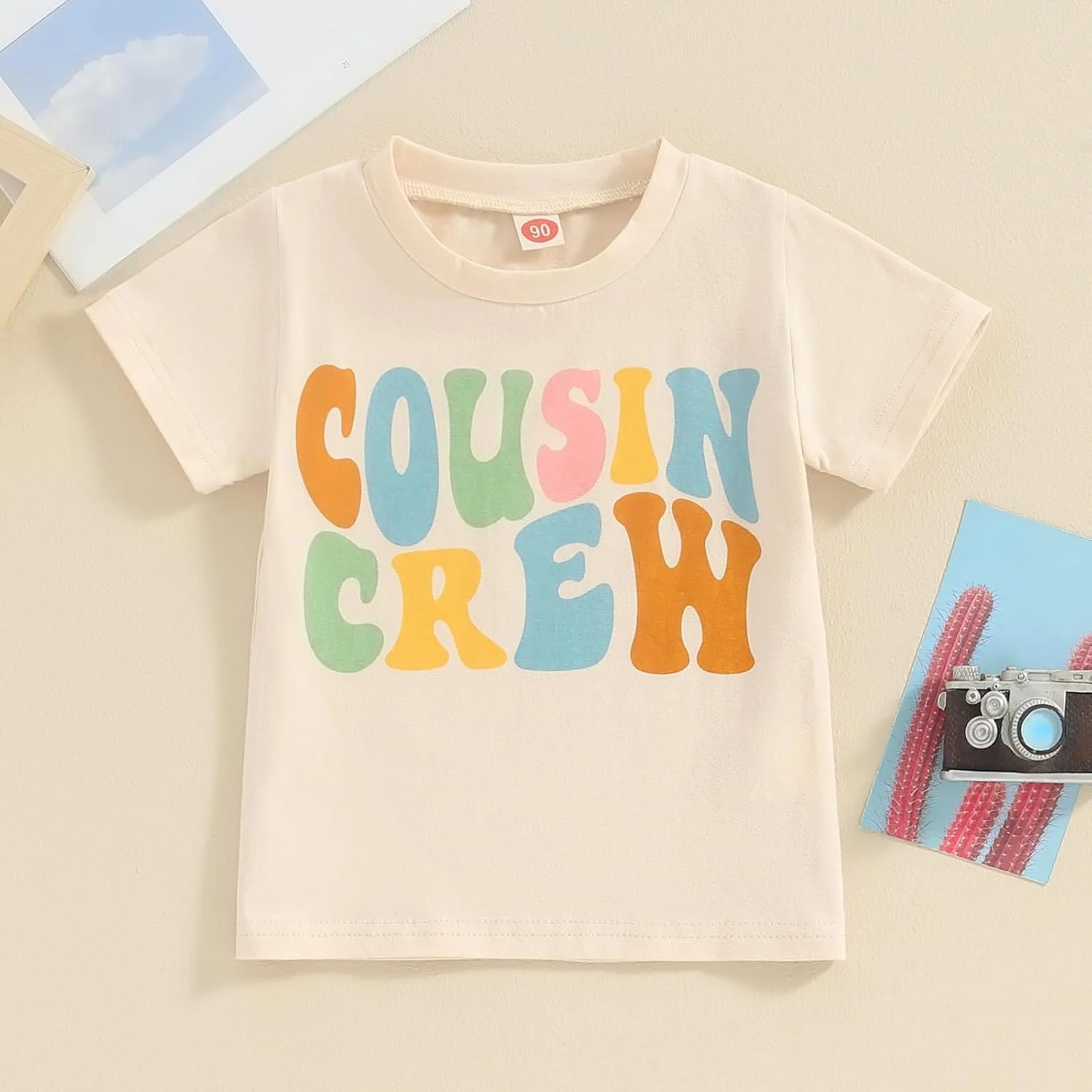 رامپر نوزادی دخترانه پسرانه VISGOGO طرح Lil Cousin، بادی آستین کوتاه گلدوزی شده، تاپ تیشرت Big Cousin مناسب لباس های تابستانی رامپر نوزادی دخترانه پسرانه VISGOGO طرح Lil Cousin، بادی آستین کوتاه گلدوزی شده، تاپ تیشرت Big Cousin مناسب لباس های تابستانی
