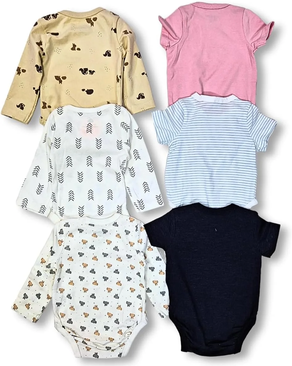 تاپ/رامپر/بادی چند رنگ 100% پنبه تادی بادی برای نوزاد پسر و نوزاد دختر