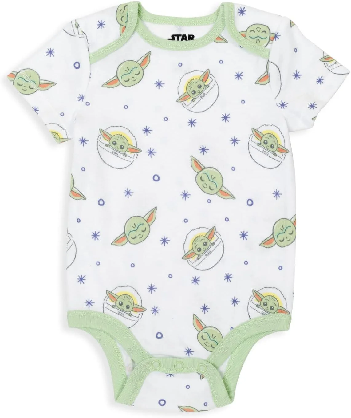 ست 5 عددی بادی آستین کوتاه نوزادی جنگ ستارگان طرح ماندالورین بیبی یودا ست 5 عددی بادی آستین کوتاه نوزادی جنگ ستارگان طرح ماندالورین بیبی یودا