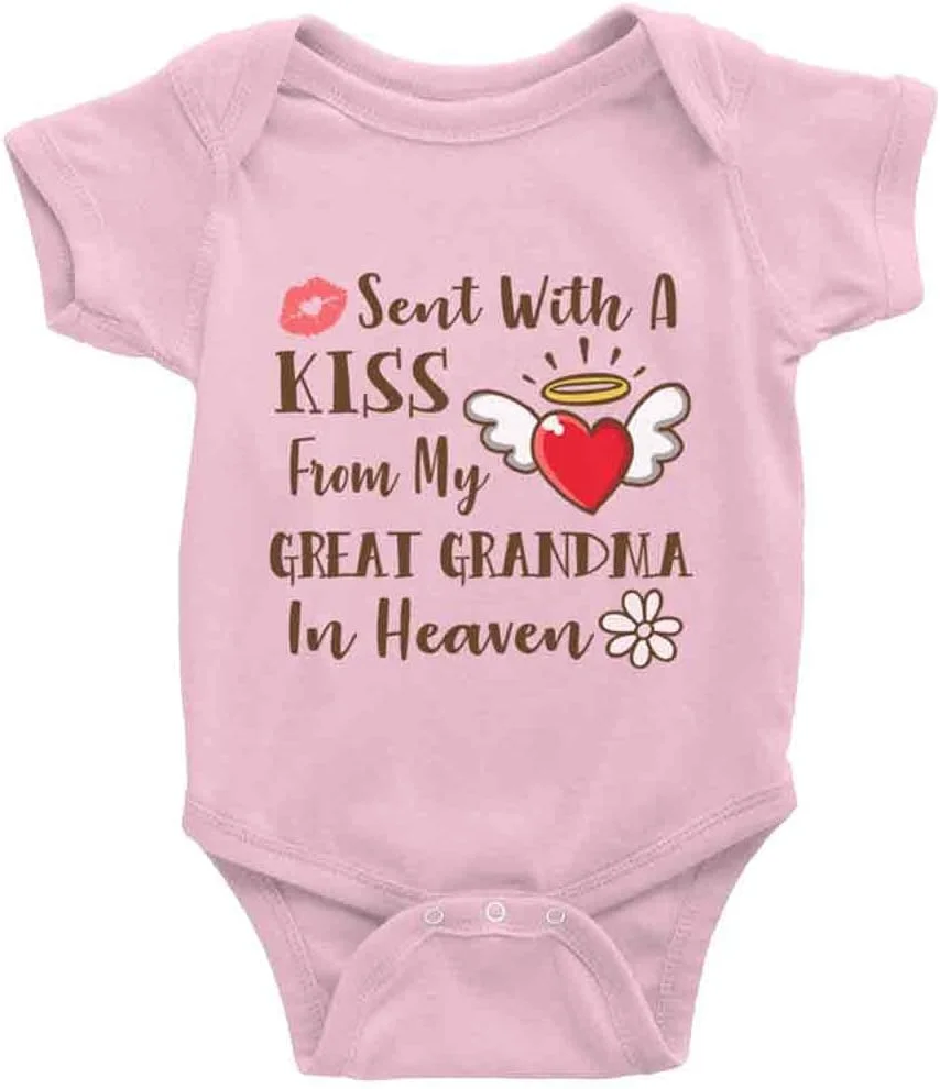 Snagminio لباس نوزادی طرح بوسه مادربزرگ، لباس پسرانه دخترانه، بادی آستین کوتاه ارگانیک Snagminio لباس نوزادی طرح بوسه مادربزرگ، لباس پسرانه دخترانه، بادی آستین کوتاه ارگانیک