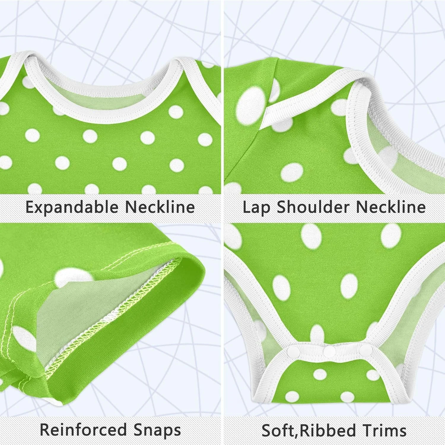 لباس سرهمی آستین کوتاه نوزادی طرح گاو فریزن، لباس نوزادی یونیسکس مناسب پسر و دختر بچه ها، سایز 3 ماهگی