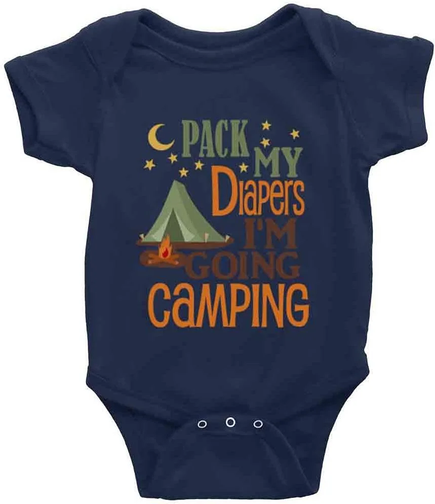 اسنگمینیو پک پوشک رفتن به کمپینگ لباس نوزادی بامزه دخترانه پسرانه لباس کودک خزنده