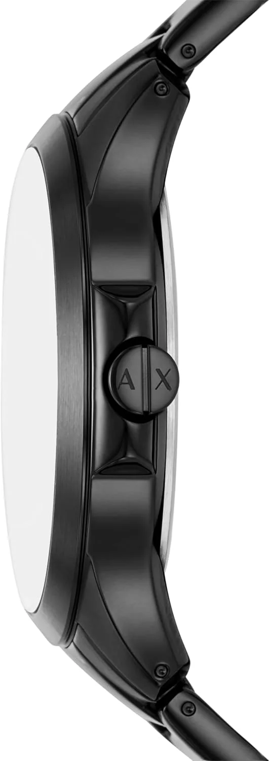 ساعت مچی مردانه آرمانی اکسچنج A|X مدل AX2464 با سه عقربه و تاریخ، بدنه استیل ضد زنگ مشکی