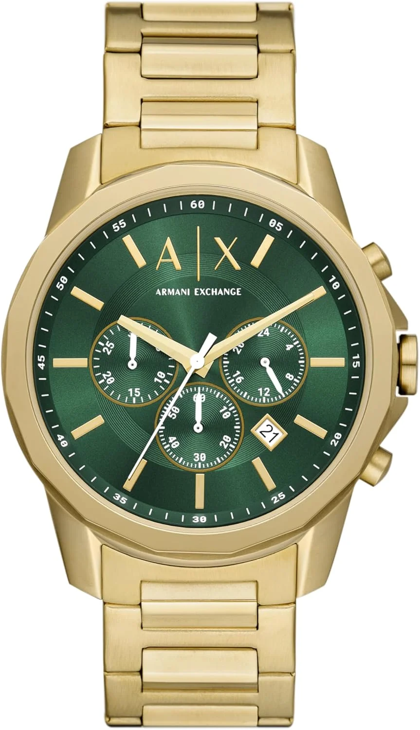 ساعت مچی مردانه کرنوگراف رسمی A|X Armani Exchange با بند استیل ضد زنگ، سیلیکونی یا چرمی