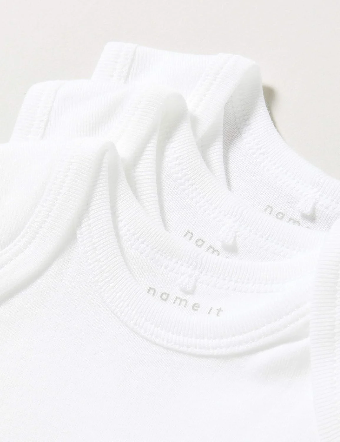 بادی نوزادی نیم آستین نِیم ایت مدل Nbnbody 3p Tank Solid White 2 Noos - سه عددی