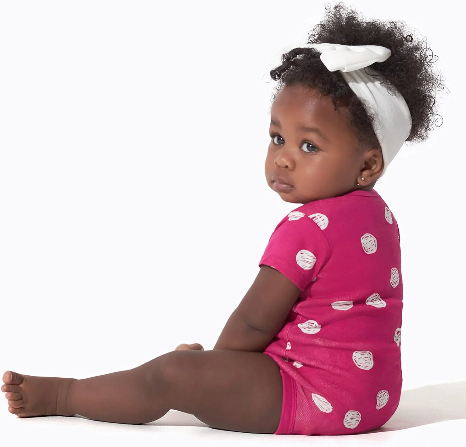 ست 8 عددی بادی آستین کوتاه دخترانه برند Onesies، لباس نوزادی و ست تی شرت کودک (بسته 8 عددی)