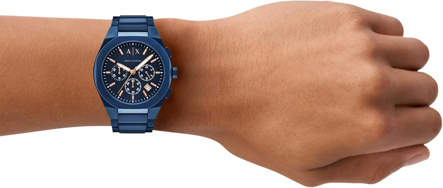 ساعت مچی مردانه آرمانی اکسچنج مدل Sync Chronograph آبی استیل (مدل: AX4189) ساعت مچی مردانه آرمانی اکسچنج مدل Sync Chronograph آبی استیل (مدل: AX4189)