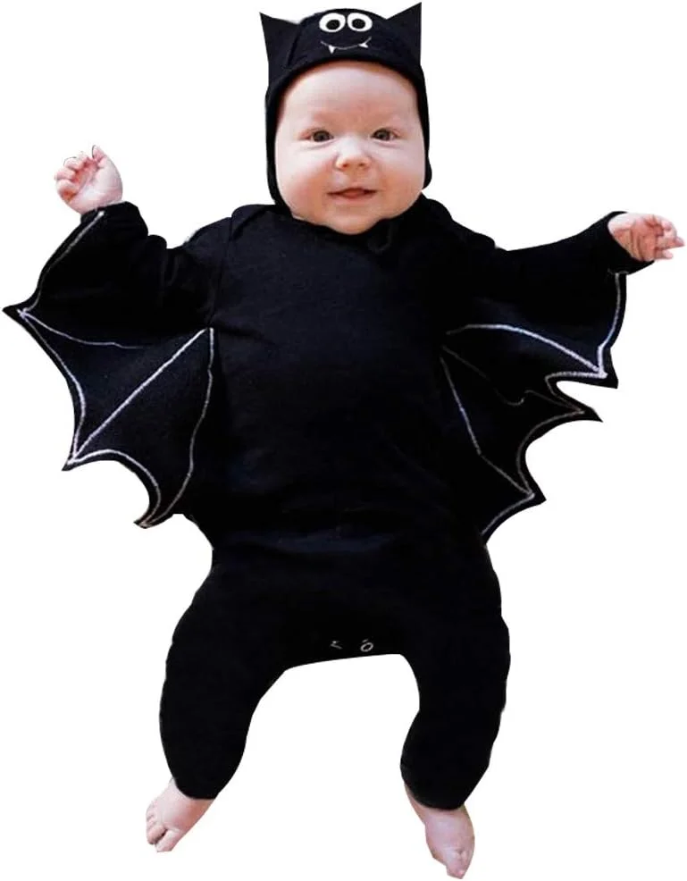 🌸داغ!! سرهمی نوزادی پسرانه دخترانه + کلاه MS-SM لباس بچه گانه آستین بلند هالووین لباس مبدل ست لباس سرهمی 2 تکه برای 0-2 سال برای 0-18 ماه 🌸داغ!! سرهمی نوزادی پسرانه دخترانه + کلاه MS-SM لباس بچه گانه آستین بلند هالووین لباس مبدل ست لباس سرهمی 2 تکه برای 0-2 سال برای 0-18 ماه