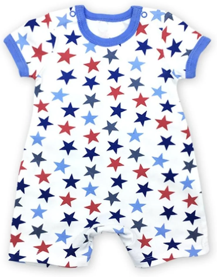 ست دو عددی لباس سرهمی نوزادی Monvecle، مناسب نوزادان و کودکان نوپا، طرح تابستانی، سفید/آبی، سایز 9-12 ماه ست دو عددی لباس سرهمی نوزادی Monvecle، مناسب نوزادان و کودکان نوپا، طرح تابستانی، سفید/آبی، سایز 9-12 ماه