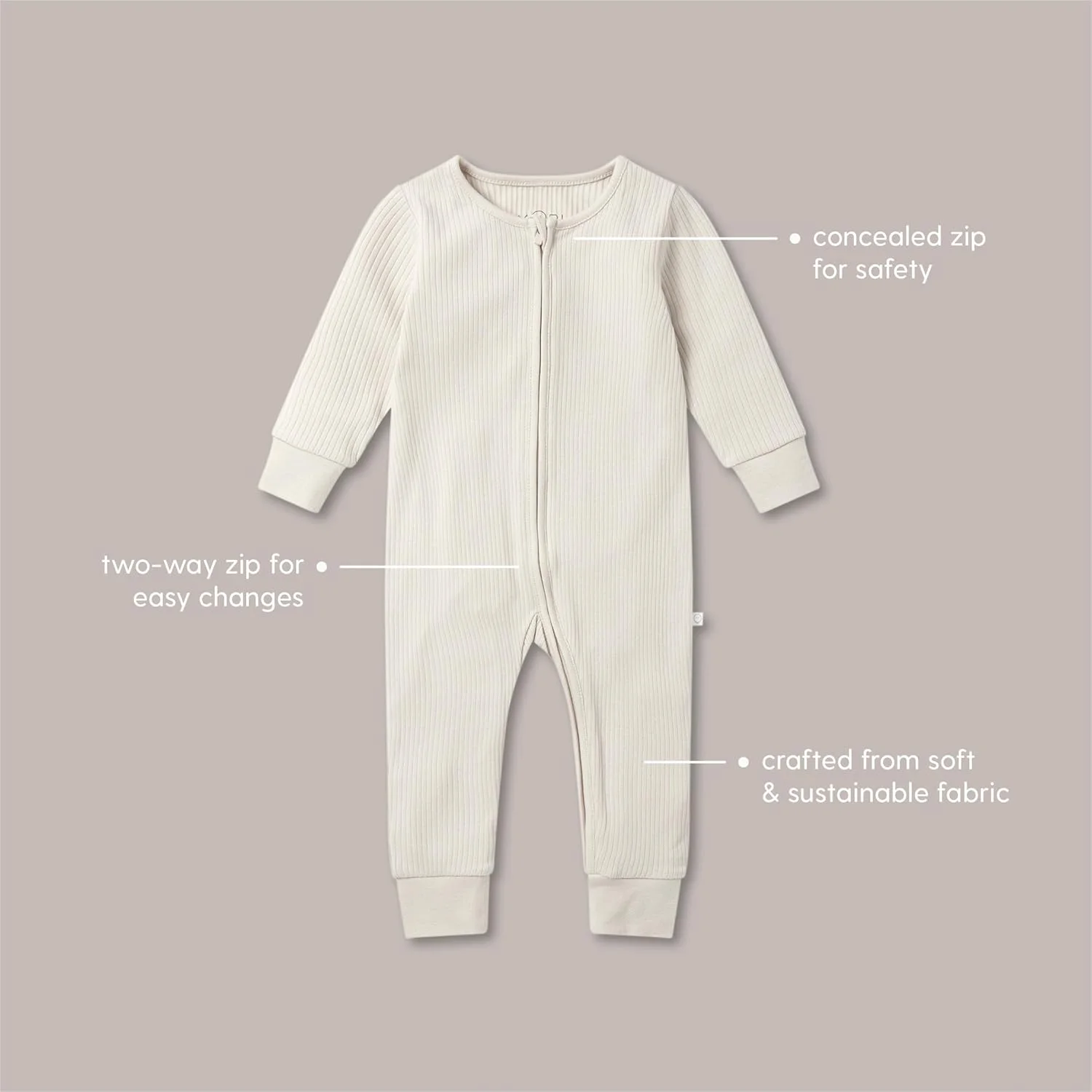 لباس خواب سرهمی نوزادی MORI مدل Ribbed Clever - لباس خواب آستین بلند زیپ دار دو طرفه مناسب نوزادان دختر و پسر لباس خواب سرهمی نوزادی MORI مدل Ribbed Clever - لباس خواب آستین بلند زیپ دار دو طرفه مناسب نوزادان دختر و پسر