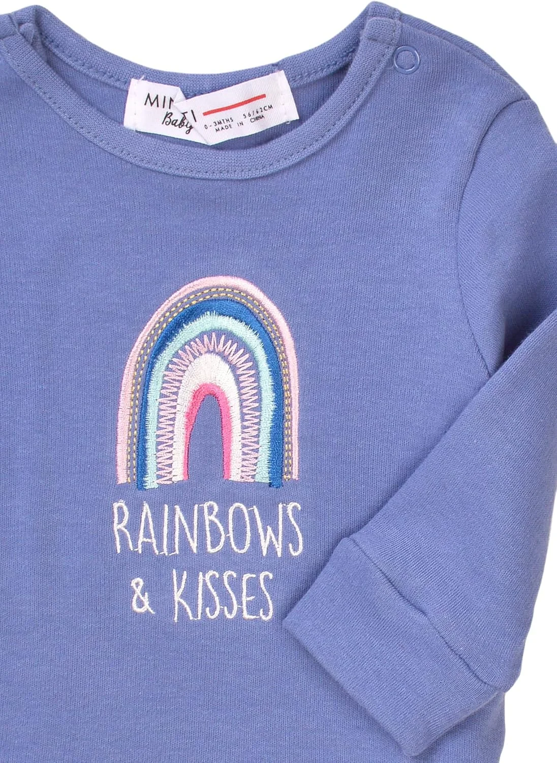 تاپ آستین بلند نوزادی Minoti طرح رنگین کمان