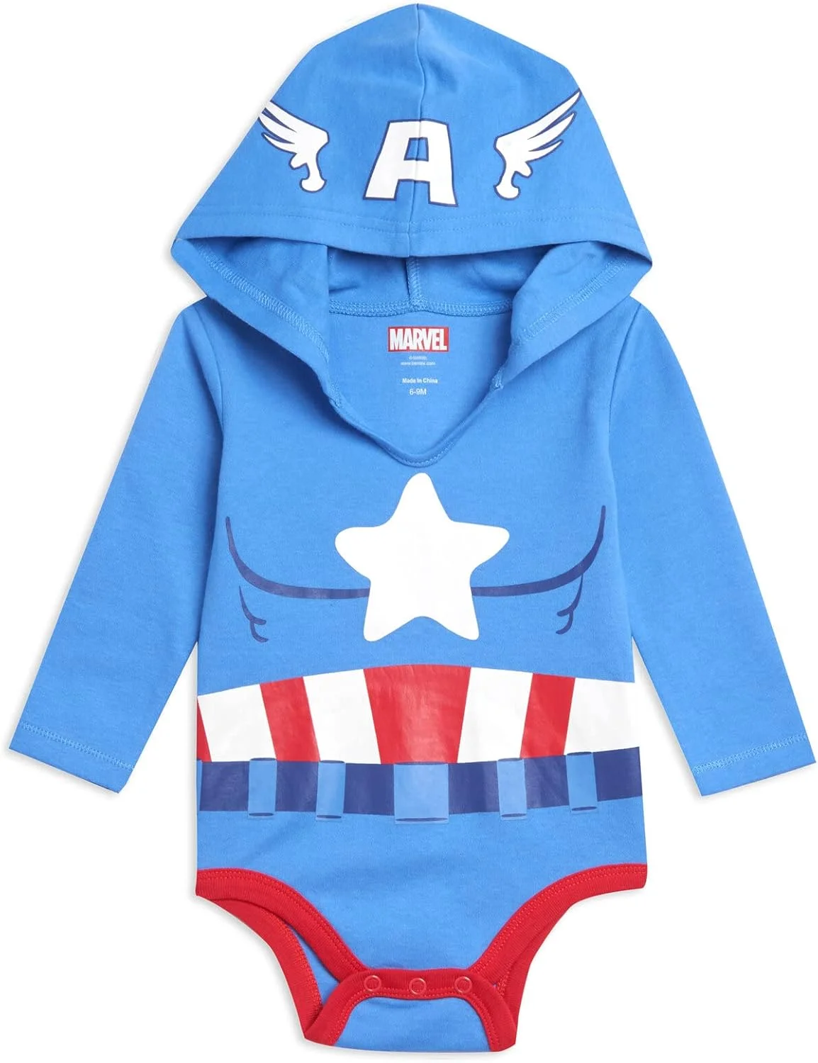 ست 3 عددی بادی نوزادی پسرانه مارول اونجرز طرح مرد عنکبوتی، هالک، کاپیتان آمریکا سایز 3-6 ماه