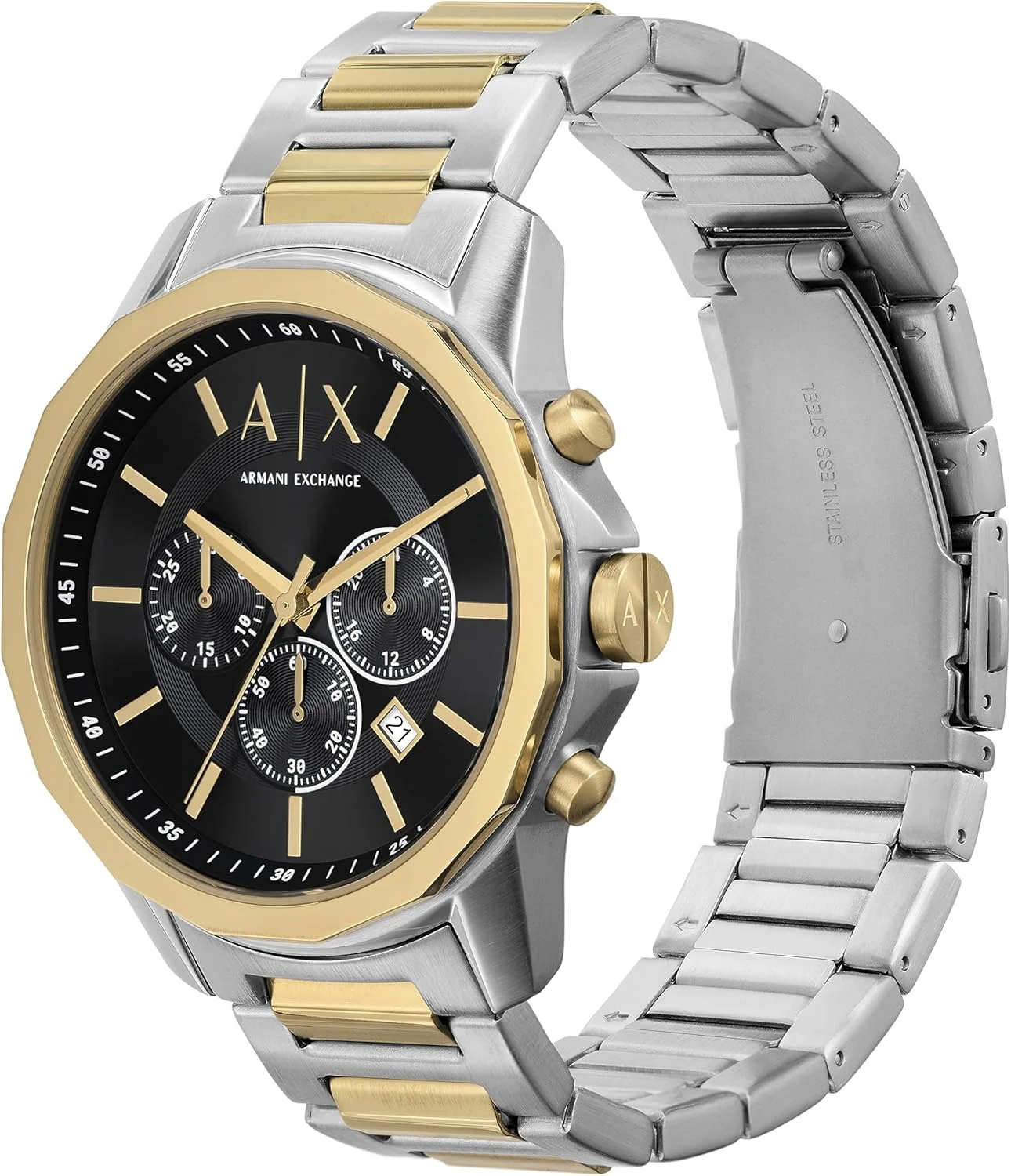 ساعت مچی مردانه کرنوگراف رسمی A|X Armani Exchange با بند استیل ضد زنگ، سیلیکونی یا چرمی ساعت مچی مردانه کرنوگراف رسمی A|X Armani Exchange با بند استیل ضد زنگ، سیلیکونی یا چرمی