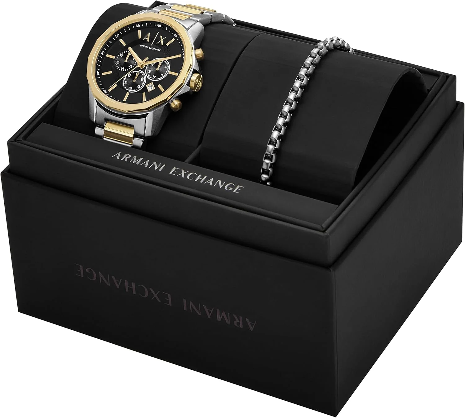 ساعت مچی مردانه کرنوگراف رسمی A|X Armani Exchange با بند استیل ضد زنگ، سیلیکونی یا چرمی ساعت مچی مردانه کرنوگراف رسمی A|X Armani Exchange با بند استیل ضد زنگ، سیلیکونی یا چرمی