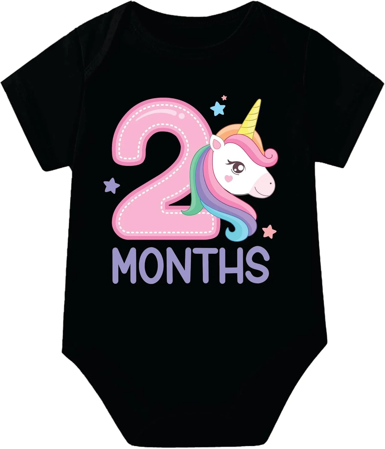 رامپر نوزادی پنبه ای طرح ماهانه لیلی پاپ، مناسب دو ماهگی، لباس یکسره نوزاد، لباس عکس برداری نوزاد دختر پسر.