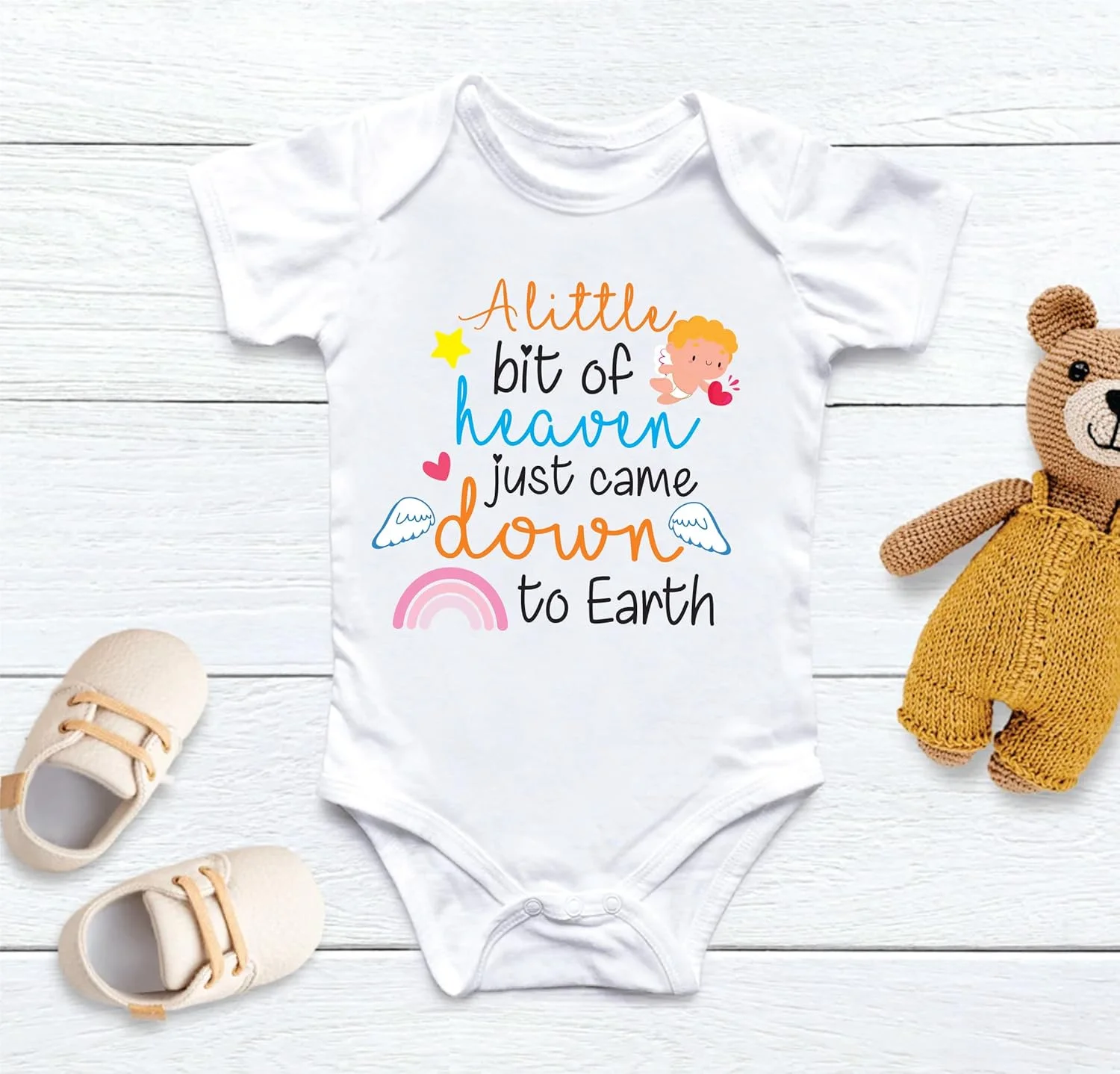 لباس سرهمی نوزادی یونی‌سکس Lillypupp از جنس پنبه خالص، مناسب برای دختران و پسران