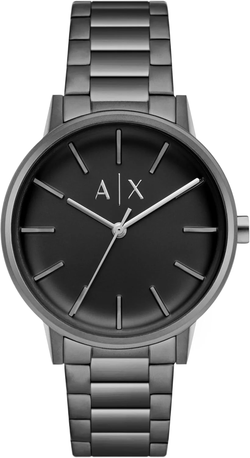 ساعت مردانه A|X Armani Exchange با نمایشگر آنالوگ سه عقربه و بند استیل ضد زنگ یا چرمی، ساعت مردانه