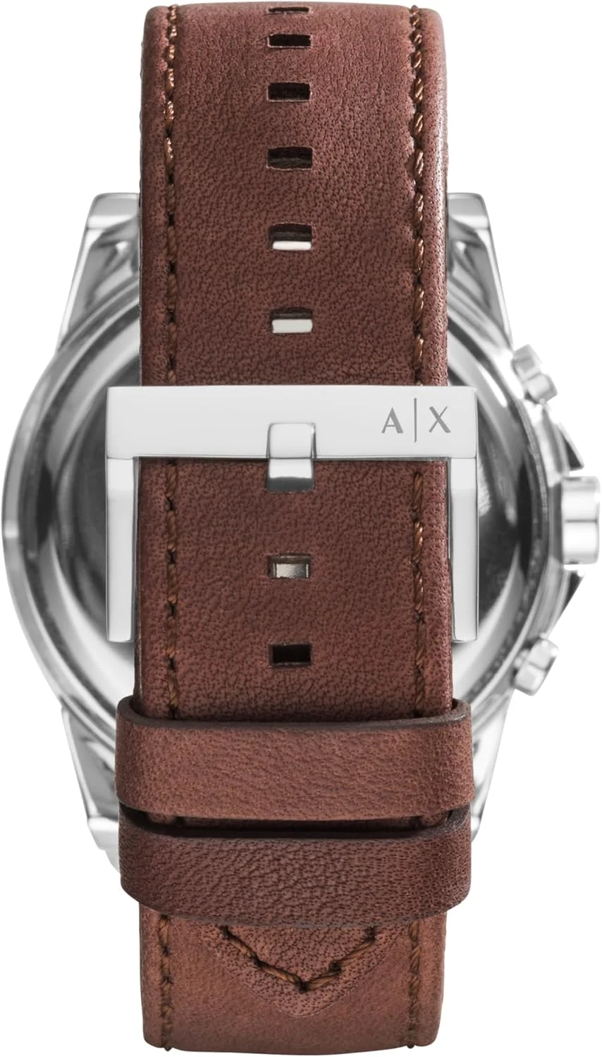 ساعت مچی کرنوگراف مردانه AX Armani Exchange با بند چرمی، استیل ضد زنگ یا سیلیکونی ساعت مچی کرنوگراف مردانه AX Armani Exchange با بند چرمی، استیل ضد زنگ یا سیلیکونی