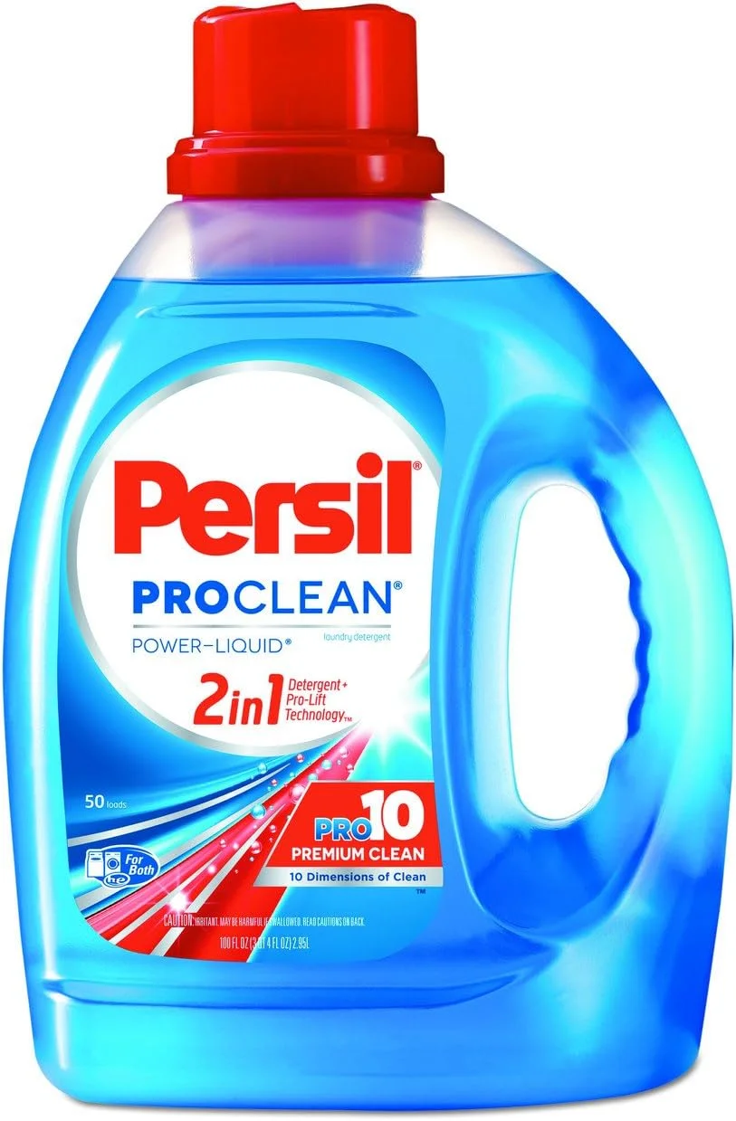 مایع لباسشویی 2 در 1 پرسيل ProClean Power-Liquid، بطری با ظرفیت 100 اونس، رایحه تازه (بسته 4 عددی)