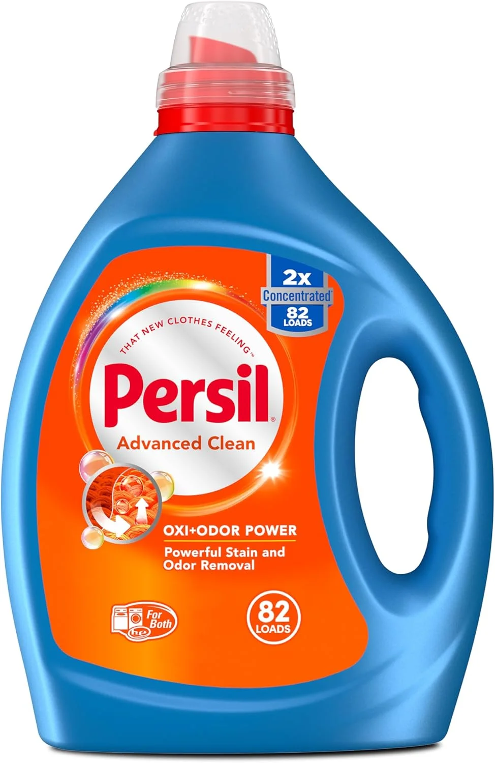مایع لباسشویی پرسیل پروکلین، فناوری Oxi Power، 2 برابر غلیظ شده، آبی، 82 بار شستشو، 82.5 اونس مایع مایع لباسشویی پرسیل پروکلین، فناوری Oxi Power، 2 برابر غلیظ شده، آبی، 82 بار شستشو، 82.5 اونس مایع