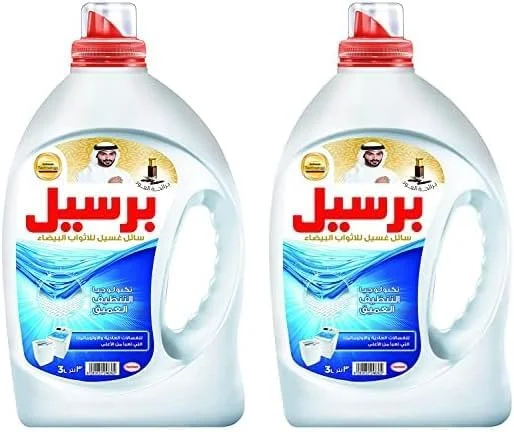 مایع لباسشویی پرسیل مخصوص لباس های سفید با رایحه عود 3 لیتر (بسته 2 عددی)
