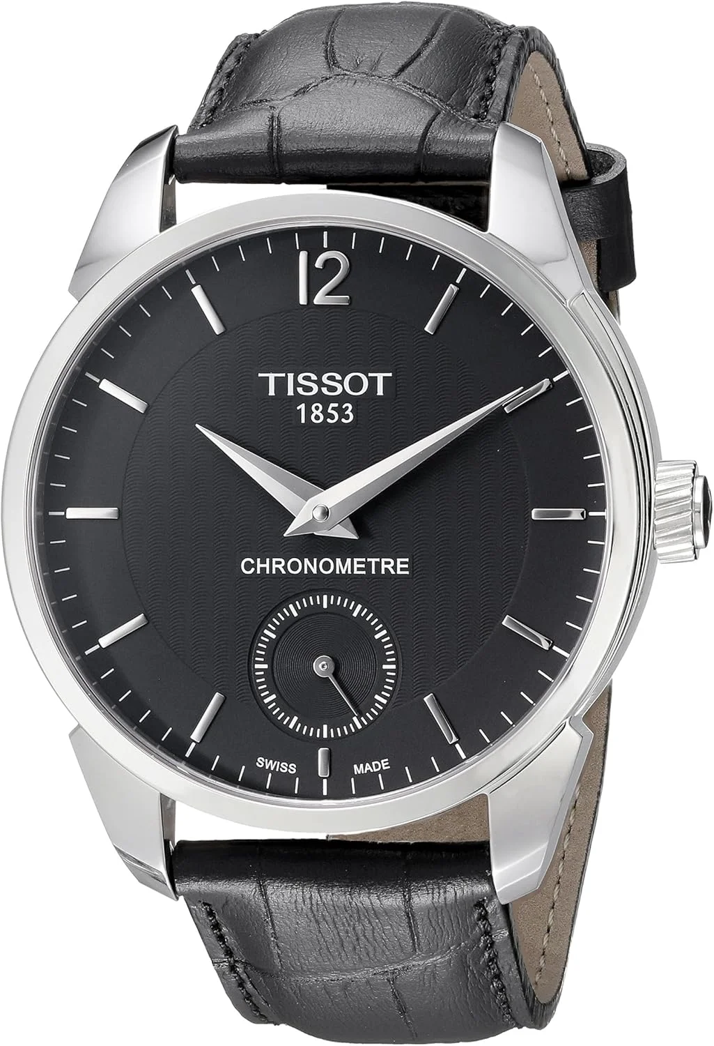 ساعت مچی مردانه تیسوت T-COMPLICATION MECHANICAL COSC Chronometer Precisionist با صفحه مشکی مدل T0704061605700