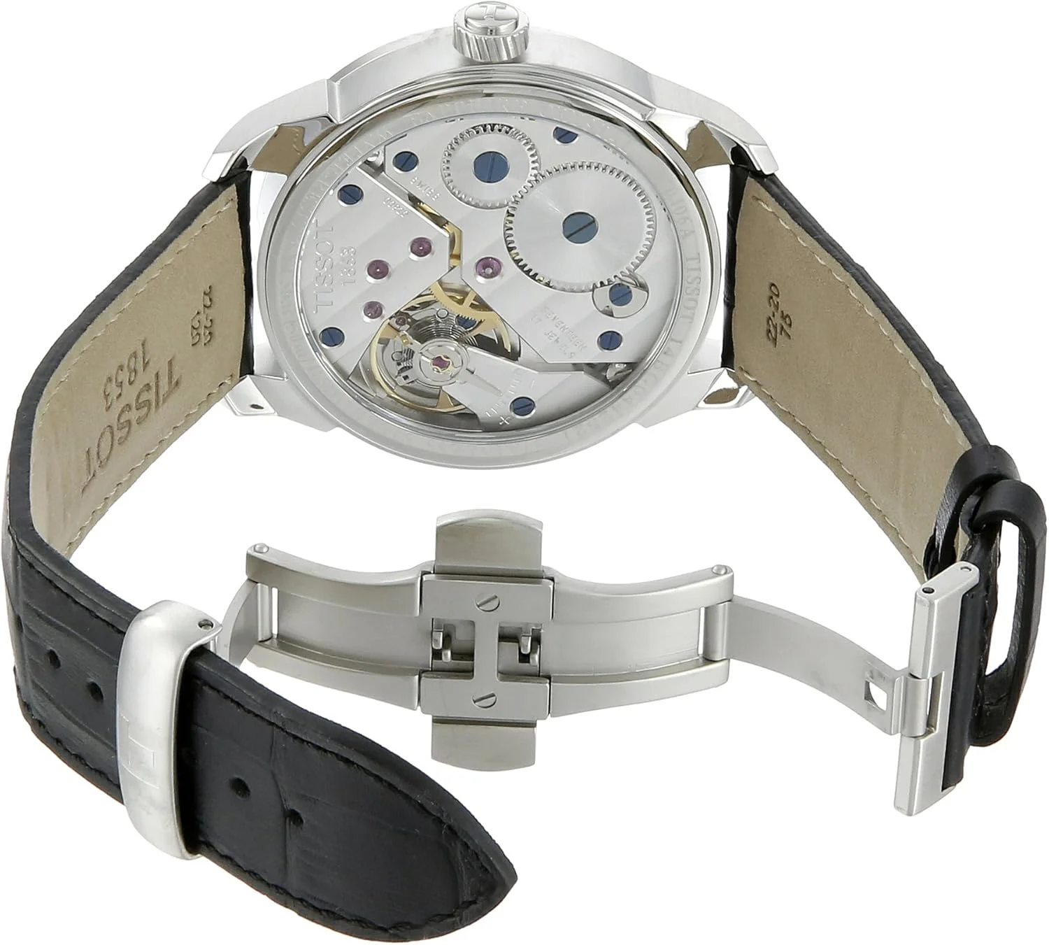 ساعت مچی مردانه تیسوت T-COMPLICATION MECHANICAL COSC Chronometer Precisionist با صفحه مشکی مدل T0704061605700