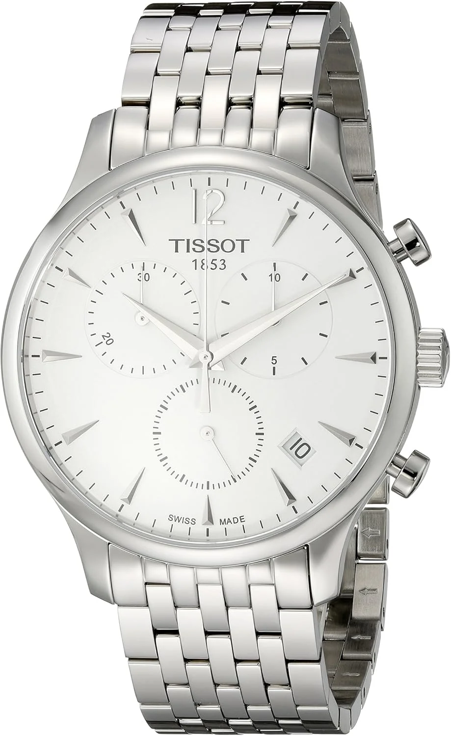 ساعت مچی مردانه تیسوت مدل T0636171103700 Tradition آنالوگ کوارتز سوئیسی نقره ای