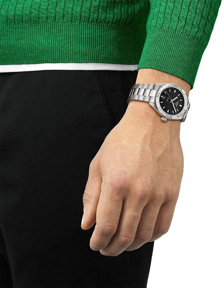 ساعت مچی مردانه تیسوت PR 100 کلاسیک استیل ضد زنگ خاکستری مدل T1016101105100، خاکستری، موتور کوارتز