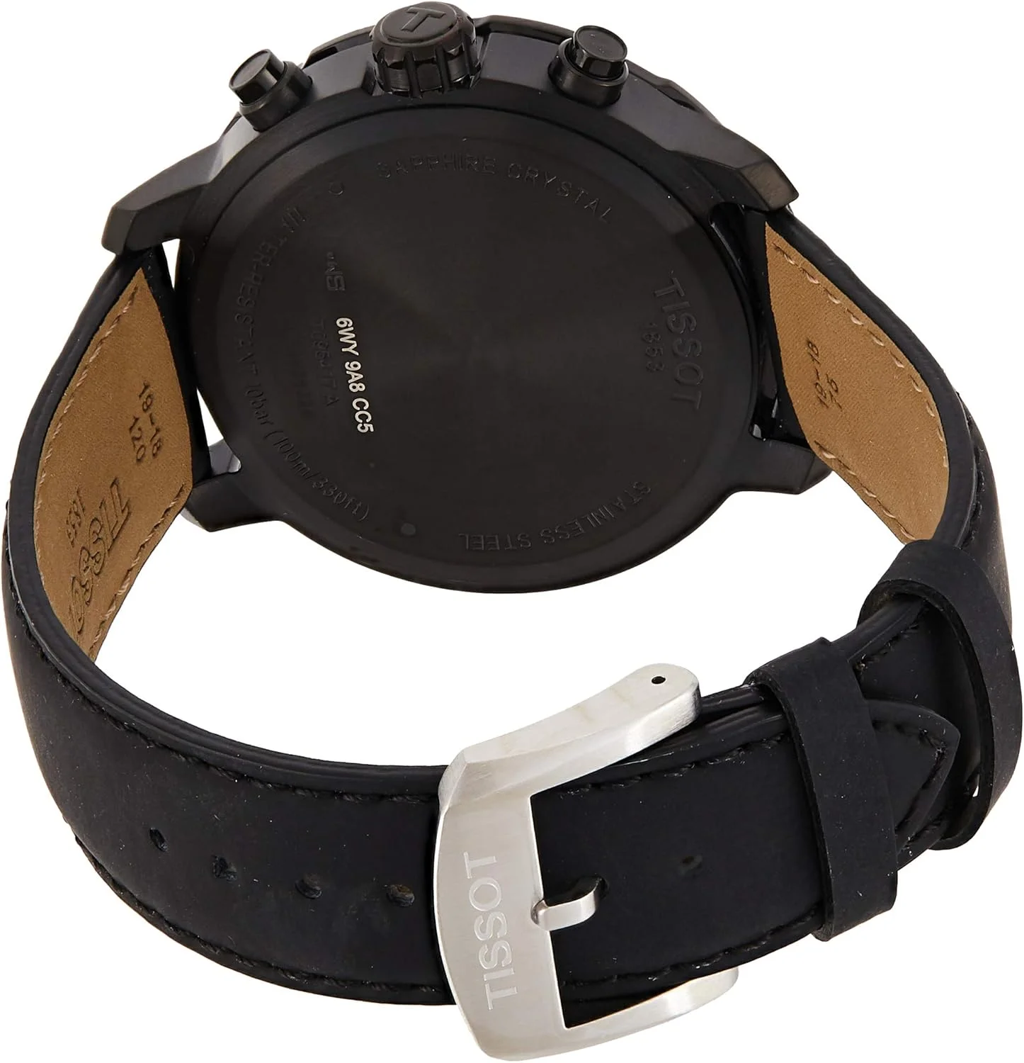 ساعت مچی مردانه تیسوت Quickster با صفحه مشکی و بند چرمی - T095.417.36.732.16 ساعت مچی مردانه تیسوت Quickster با صفحه مشکی و بند چرمی - T095.417.36.732.16