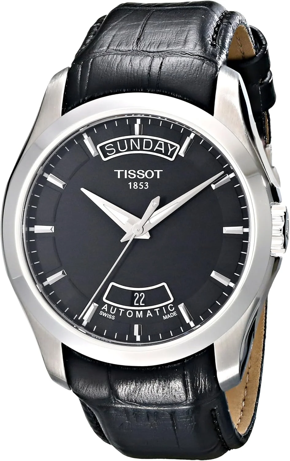 ساعت مچی مردانه تیسوت مدل T0354071605100 Couturier Day-Date Calendar