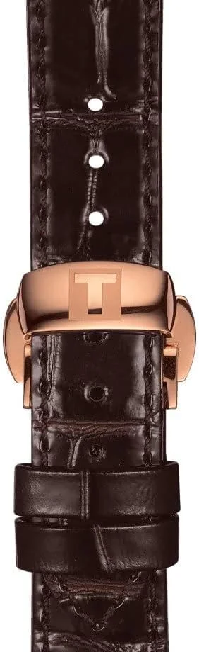 ساعت مچی مردانه تیسوت مدل کلاسیک آنالوگ با بند قهوه ای - T099.407.36.448.00