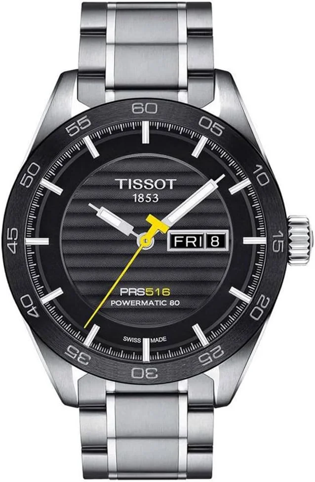 ساعت مچی مردانه تیسوت PRS 516 Powermatic 80 صفحه مشکی استیل - T100.430.11.3567.79