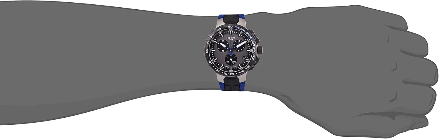 ساعت مچی مردانه تیسوت T-Race Cycling با بدنه استیل ضد زنگ 316L با روکش PVD مشکی، موتور کوارتز سوئیسی با بند سیلیکونی، 18 (مدل: T1114173744106)، آبی، مشکی ساعت مچی مردانه تیسوت T-Race Cycling با بدنه استیل ضد زنگ 316L با روکش PVD مشکی، موتور کوارتز سوئیسی با بند سیلیکونی، 18 (مدل: T1114173744106)، آبی، مشکی