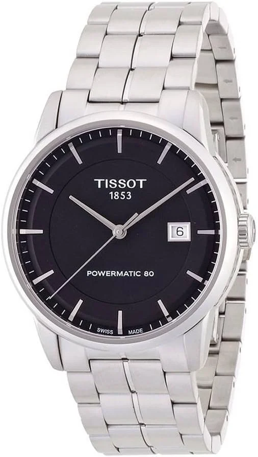 ساعت مچی مردانه تیسوت مدل T0864071105100 T classic powermatic با نمایشگر آنالوگ کوارتز سوئیسی نقره ای