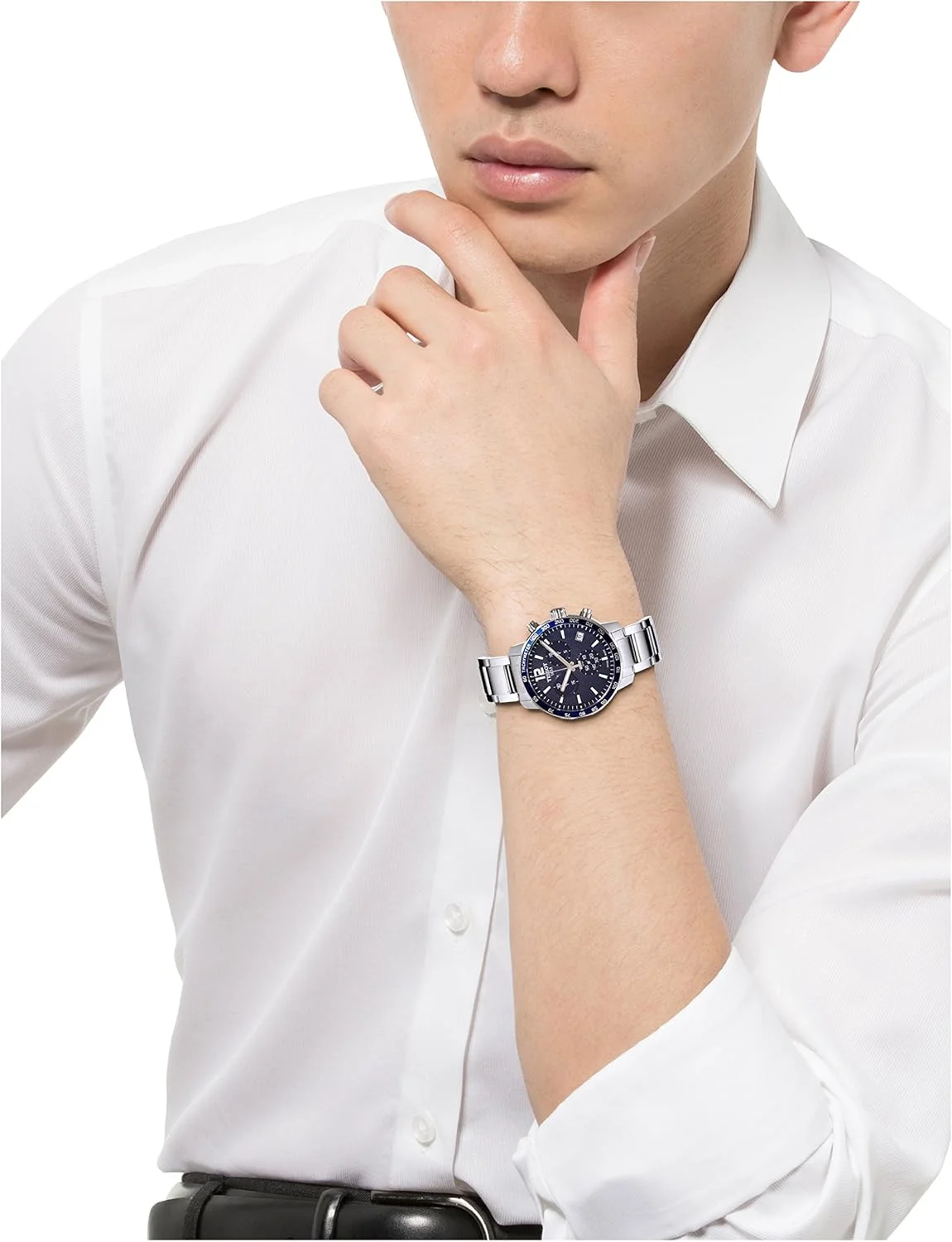 ساعت مچی مردانه تیسوت T0954171104700 Quickster با صفحه آبی