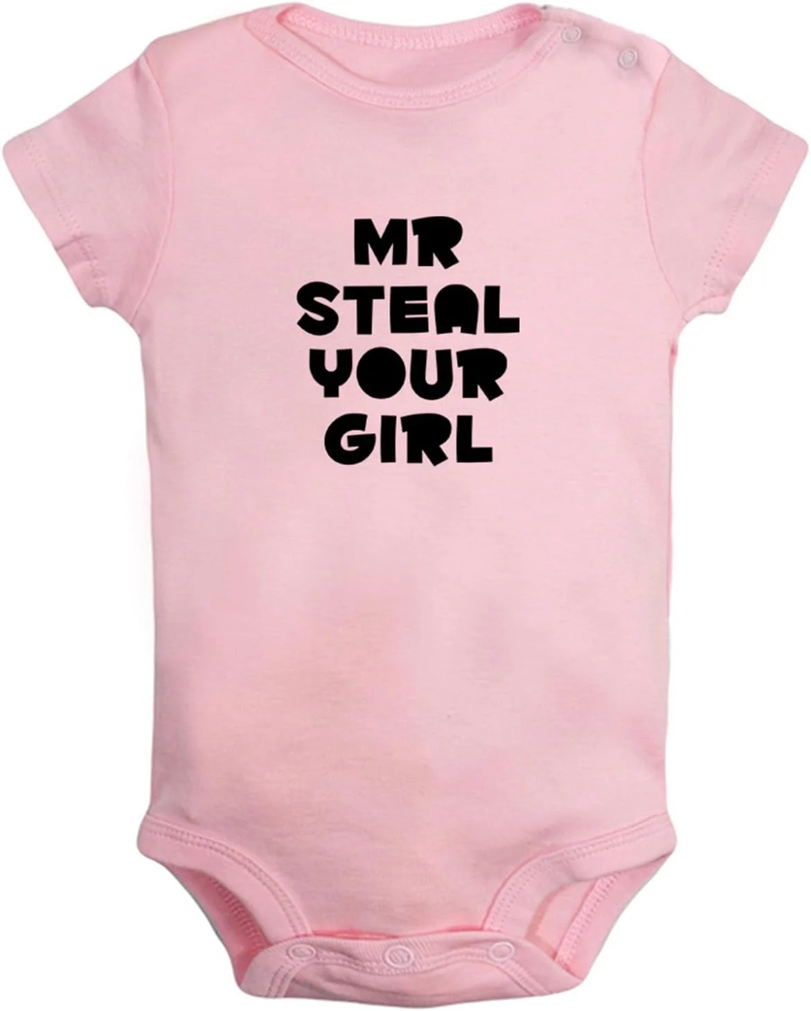 iDzn سرهمی خنده دار Mr Steal Your Girl لباس نوزادی بادی نوزاد جامپسوت آستین کوتاه لباس یک تکه بچه گانه