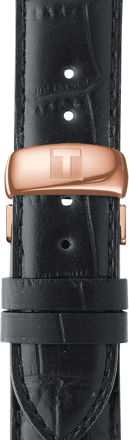 ساعت مچی مردانه تیسوت مدل Le Locle با بدنه استیل ضد زنگ 316L با روکش PVD طلای رز، اتوماتیک سوئیسی، مشکی، چرم، 19 (T0064283605200) ساعت مچی مردانه تیسوت مدل Le Locle با بدنه استیل ضد زنگ 316L با روکش PVD طلای رز، اتوماتیک سوئیسی، مشکی، چرم، 19 (T0064283605200)