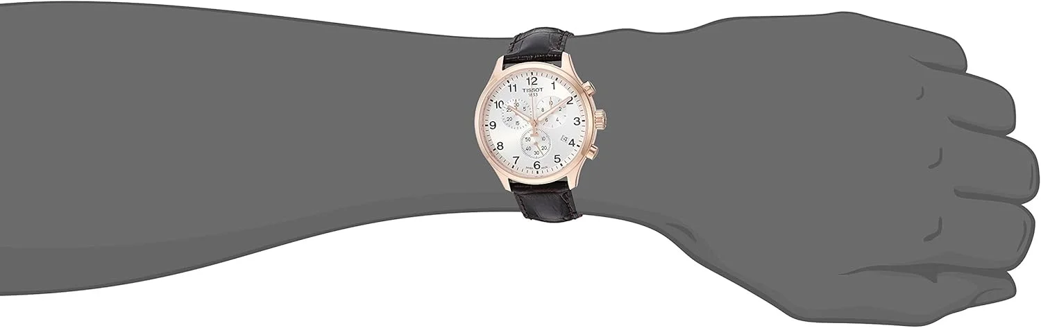 ساعت مچی مردانه تیسوت مدل Tissot Chrono XL استیل ضد زنگ قهوه ای T1166173603700، قهوه ای، موتور کوارتز