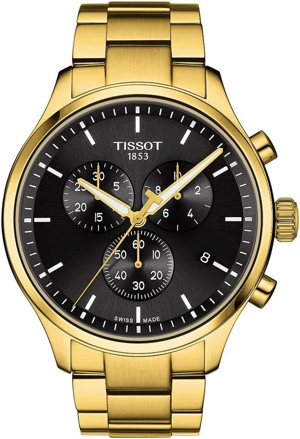 ساعت مچی مردانه تیسوت مدل Tissot Chrono XL استیل ضد زنگ طلایی T1166173305100